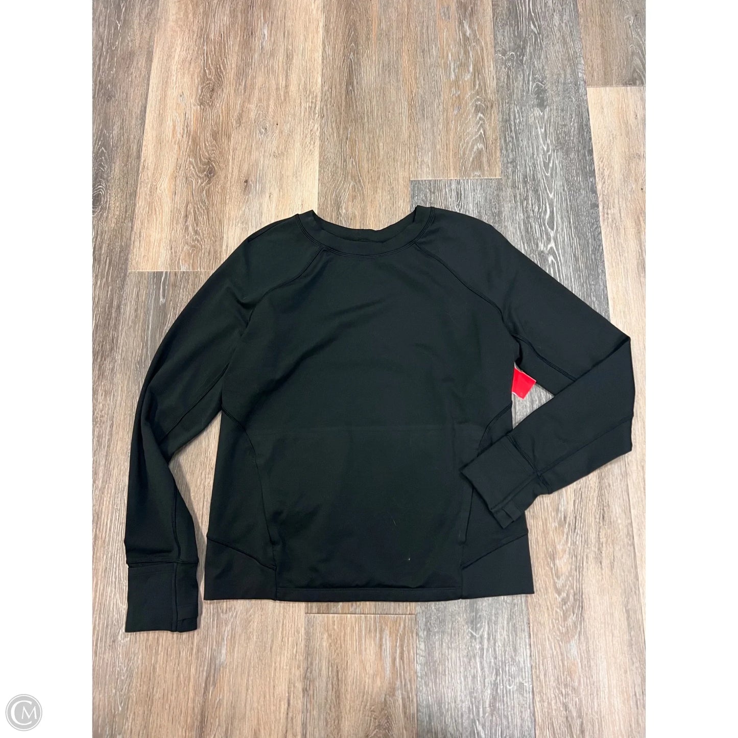 Athletic Top Long Sleeve Crewneck By Lululemon In Black, Size: 6