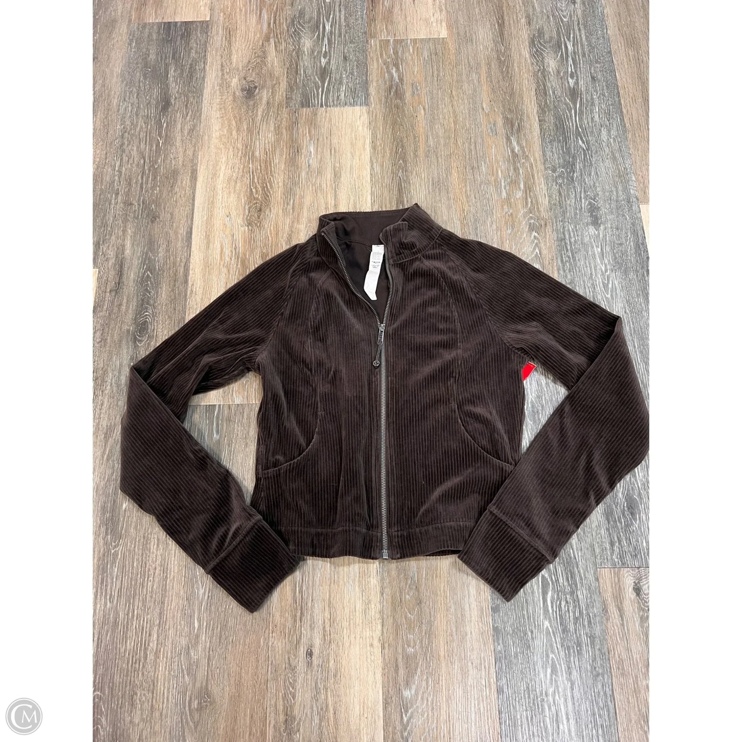 Athletic Sweatshirt Collar By Lululemon In Brown, Size: 8