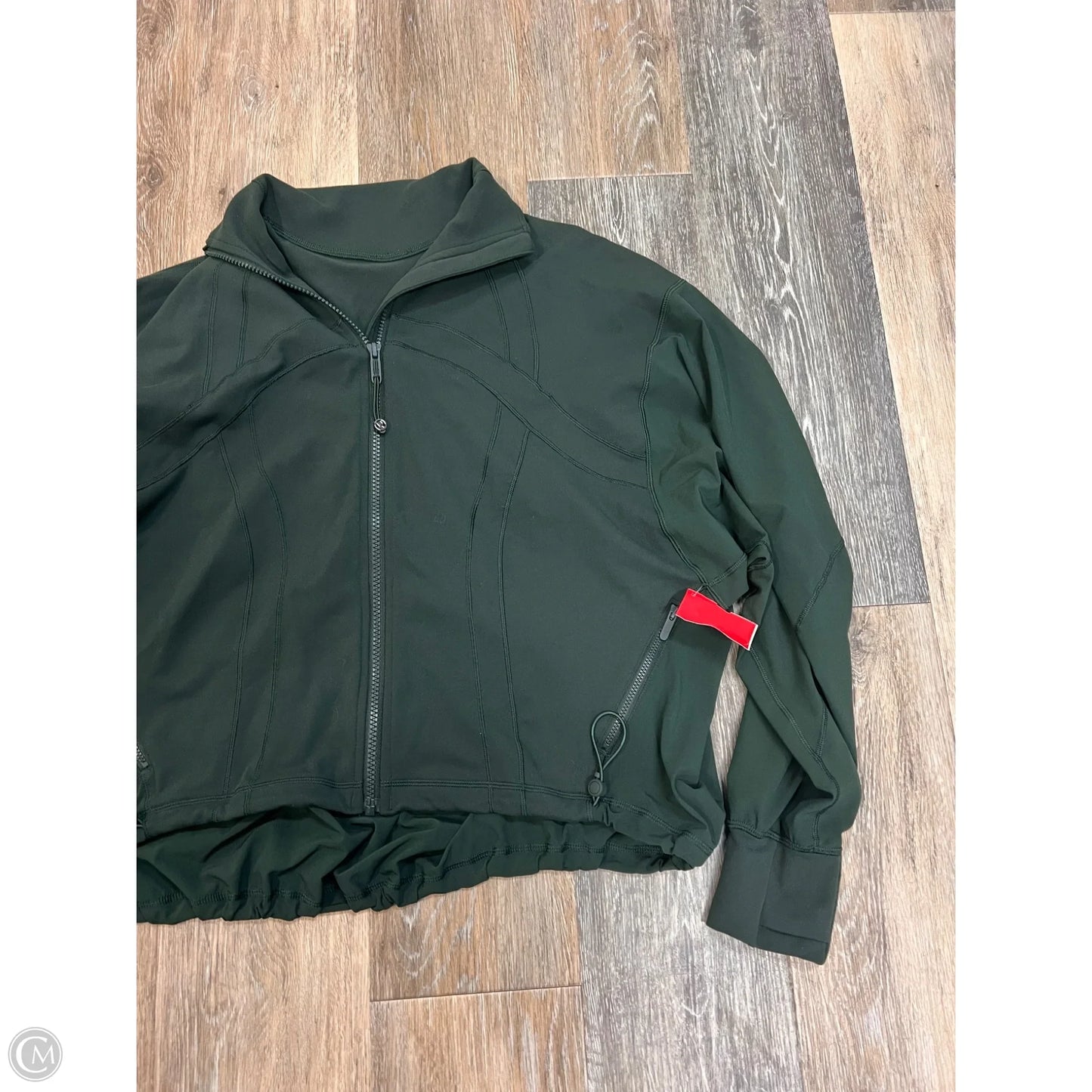 Athletic Jacket By Lululemon In Green, Size: 2