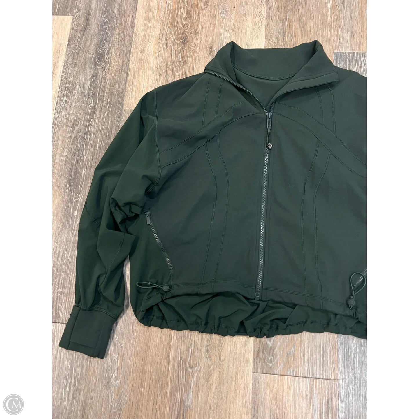 Athletic Jacket By Lululemon In Green, Size: 2