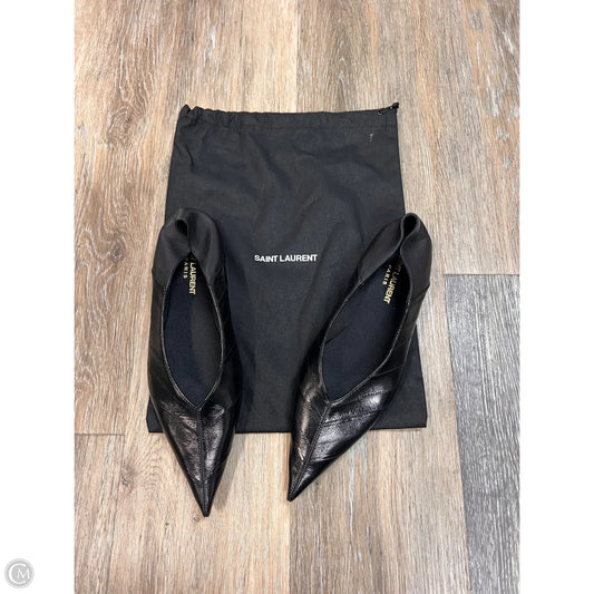 Shoes Luxury Designer By Yves Saint Laurent In Black, Size: 7/37