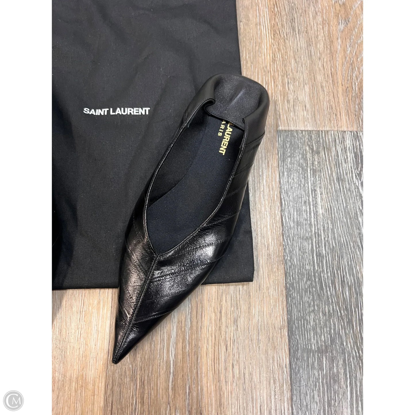 Shoes Luxury Designer By Yves Saint Laurent In Black, Size: 7/37