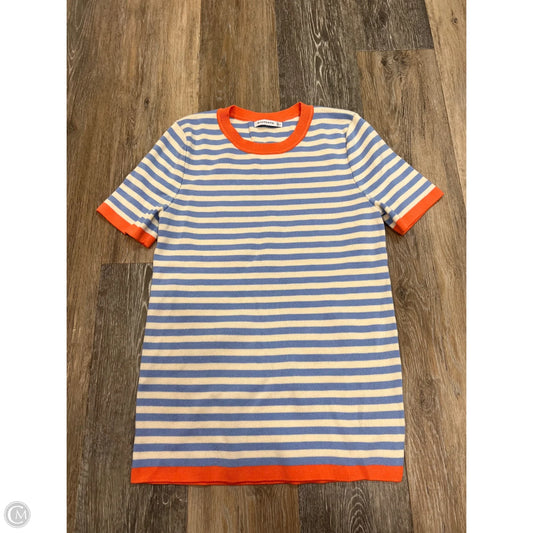 Sweater Short Sleeve By Staccato In Striped Pattern, Size: L