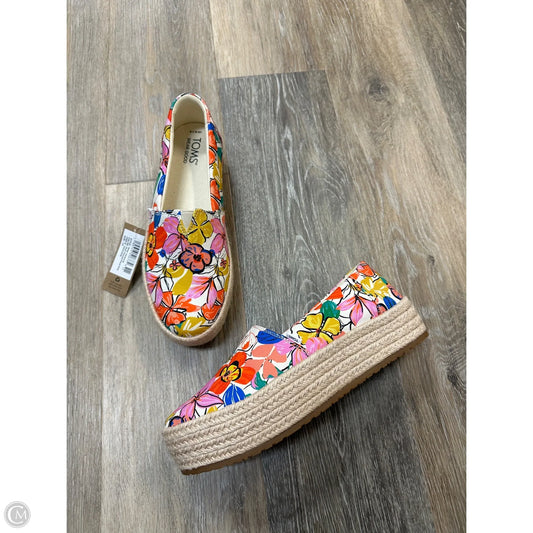 Shoes Flats By Toms In Floral Print, Size: 7.5