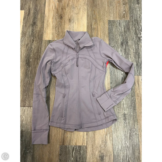 Athletic Jacket By Lululemon In Purple, Size: 4