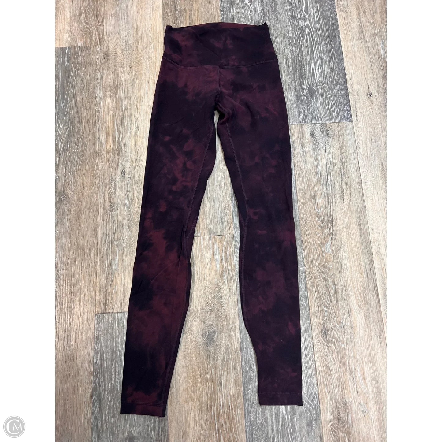 Athletic Leggings By Lululemon In Tie Dye Print, Size: 4
