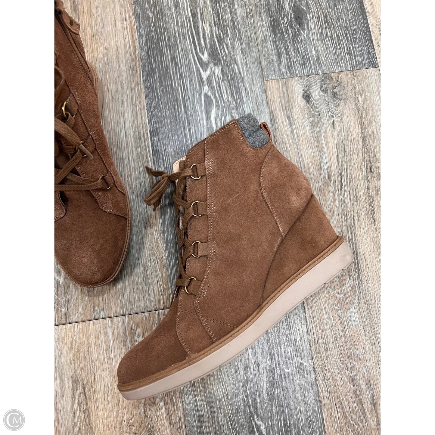 Boots Ankle Heels By Dr Scholls In Brown, Size: 11