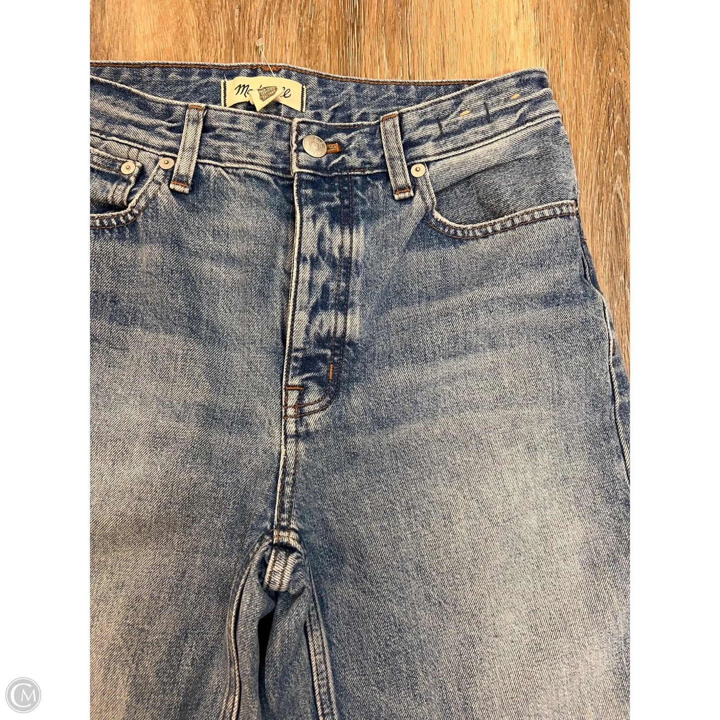 Jeans Straight By Madewell In Blue Denim, Size: 0/24 Tall