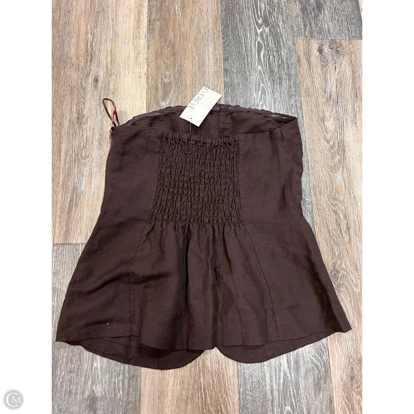 Top Sleeveless By Evereve In Brown, Size: Xs