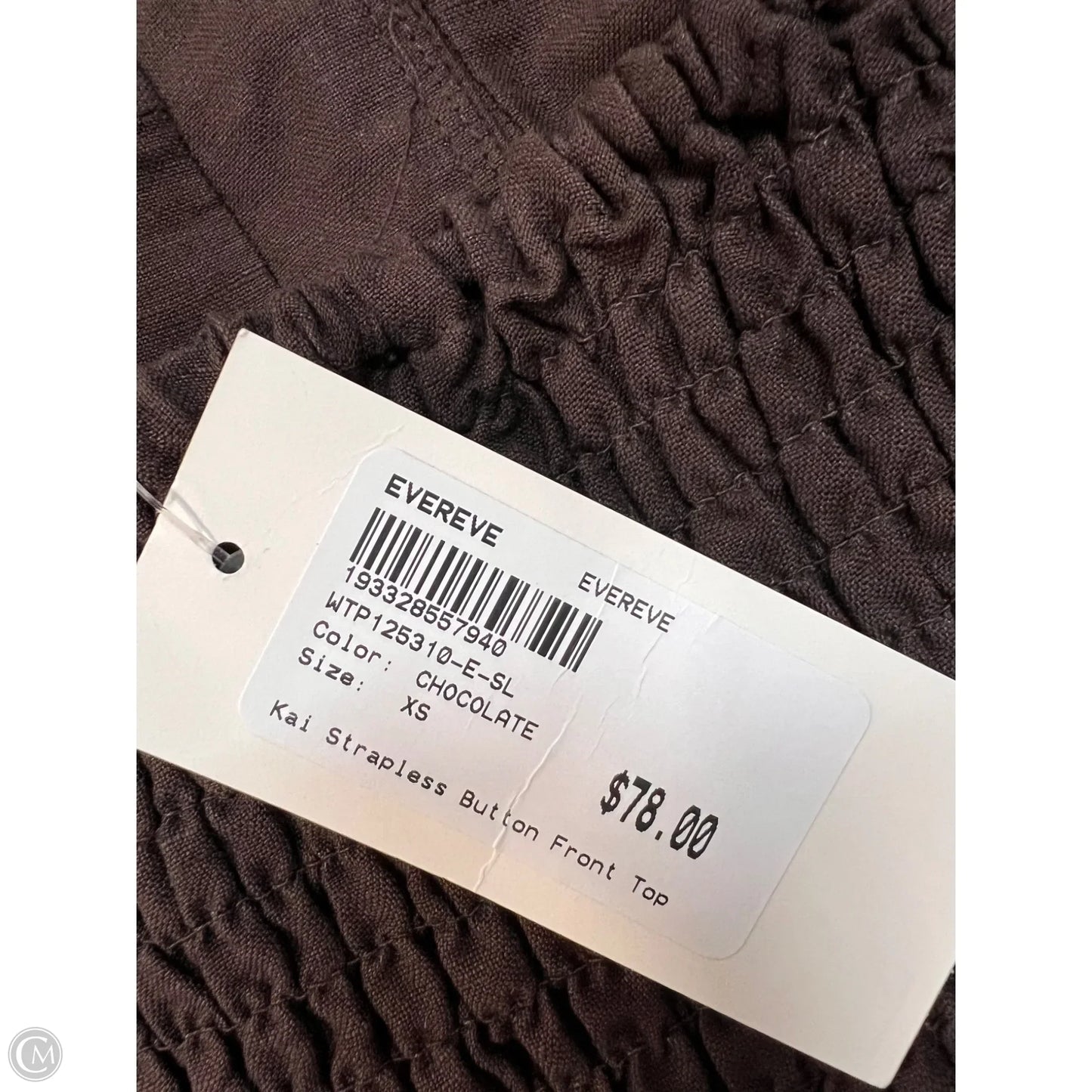 Top Sleeveless By Evereve In Brown, Size: Xs