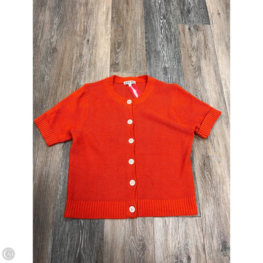 Sweater Short Sleeve Designer By Alex Mill In Orange, Size: S