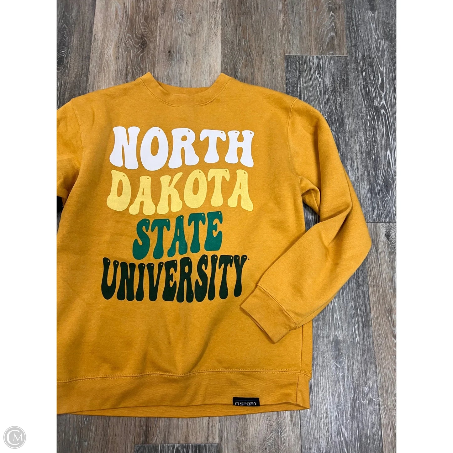 Athletic Sweatshirt By CI Sport In Gold, Size: M