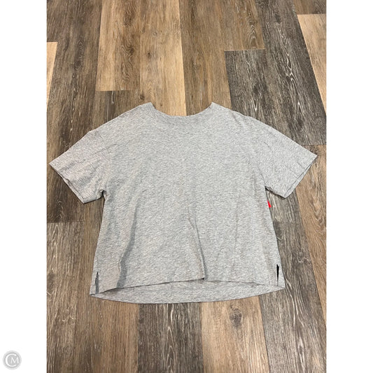Top Short Sleeve By Evereve In Grey, Size: M