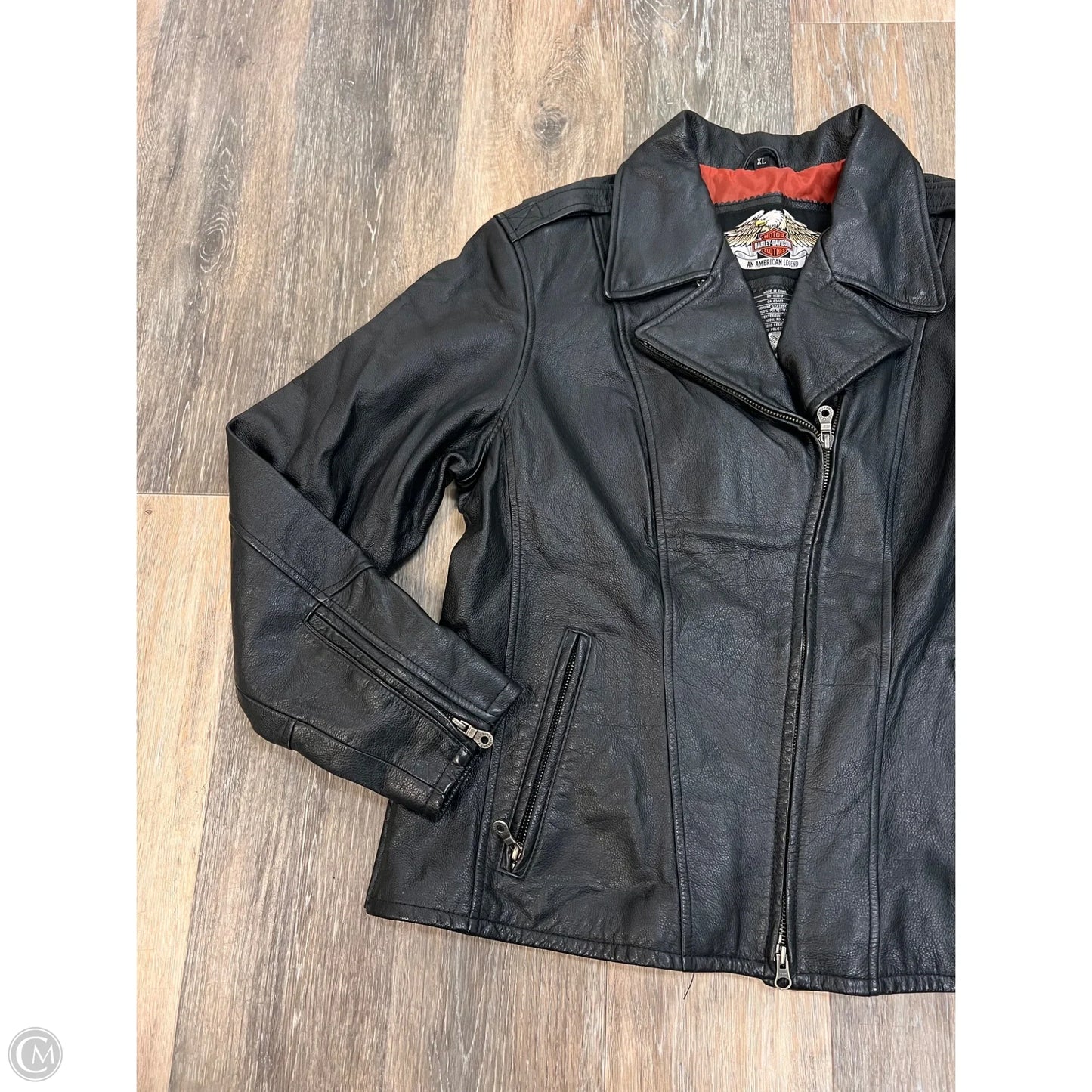 Coat Leather By Harley Davidson In Black, Size: Xl