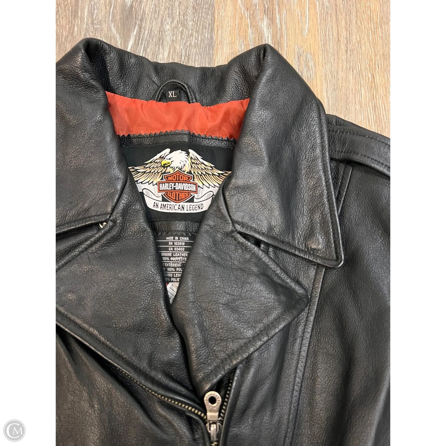 Coat Leather By Harley Davidson In Black, Size: Xl
