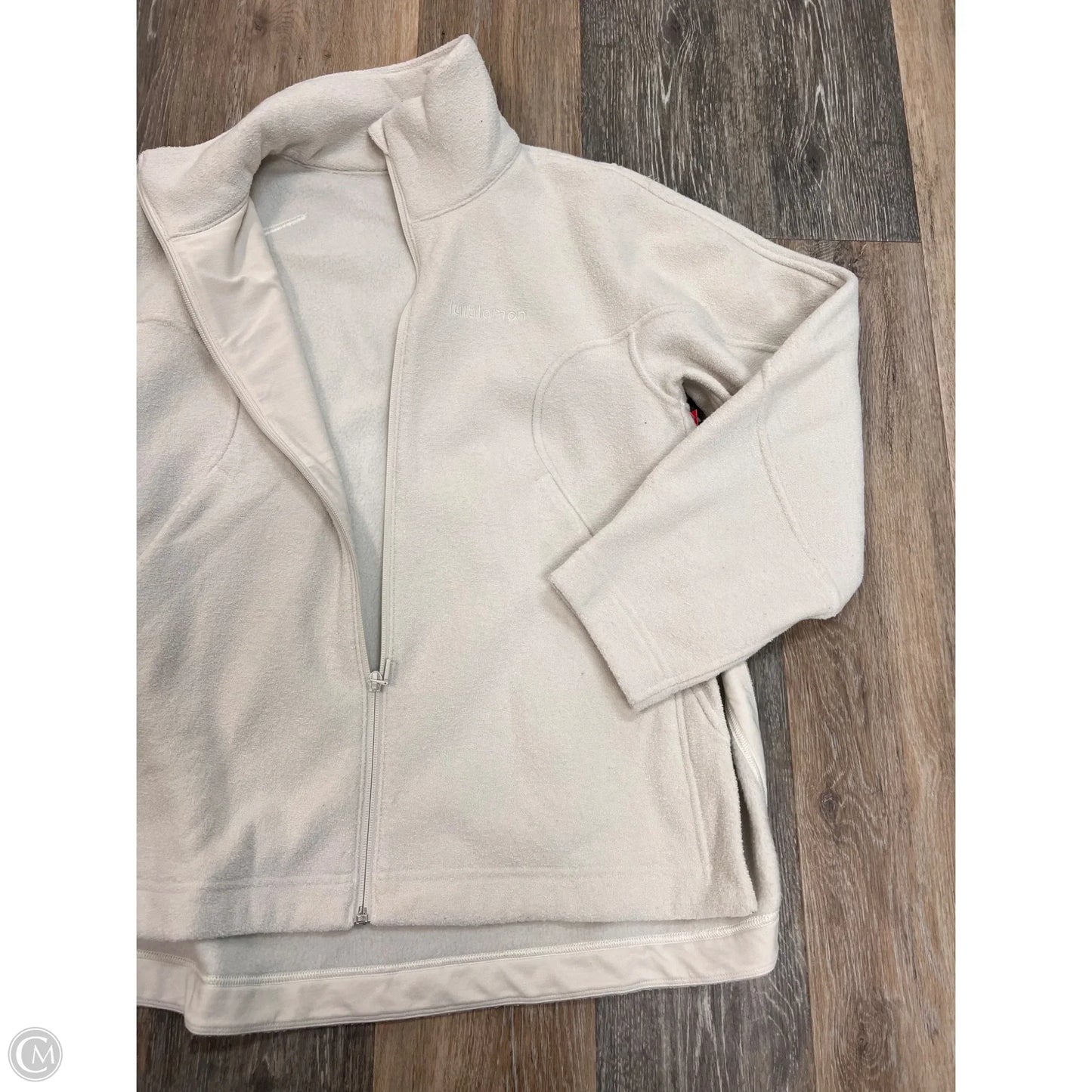 Athletic Sweatshirt Collar By Lululemon In Cream, Size: 6