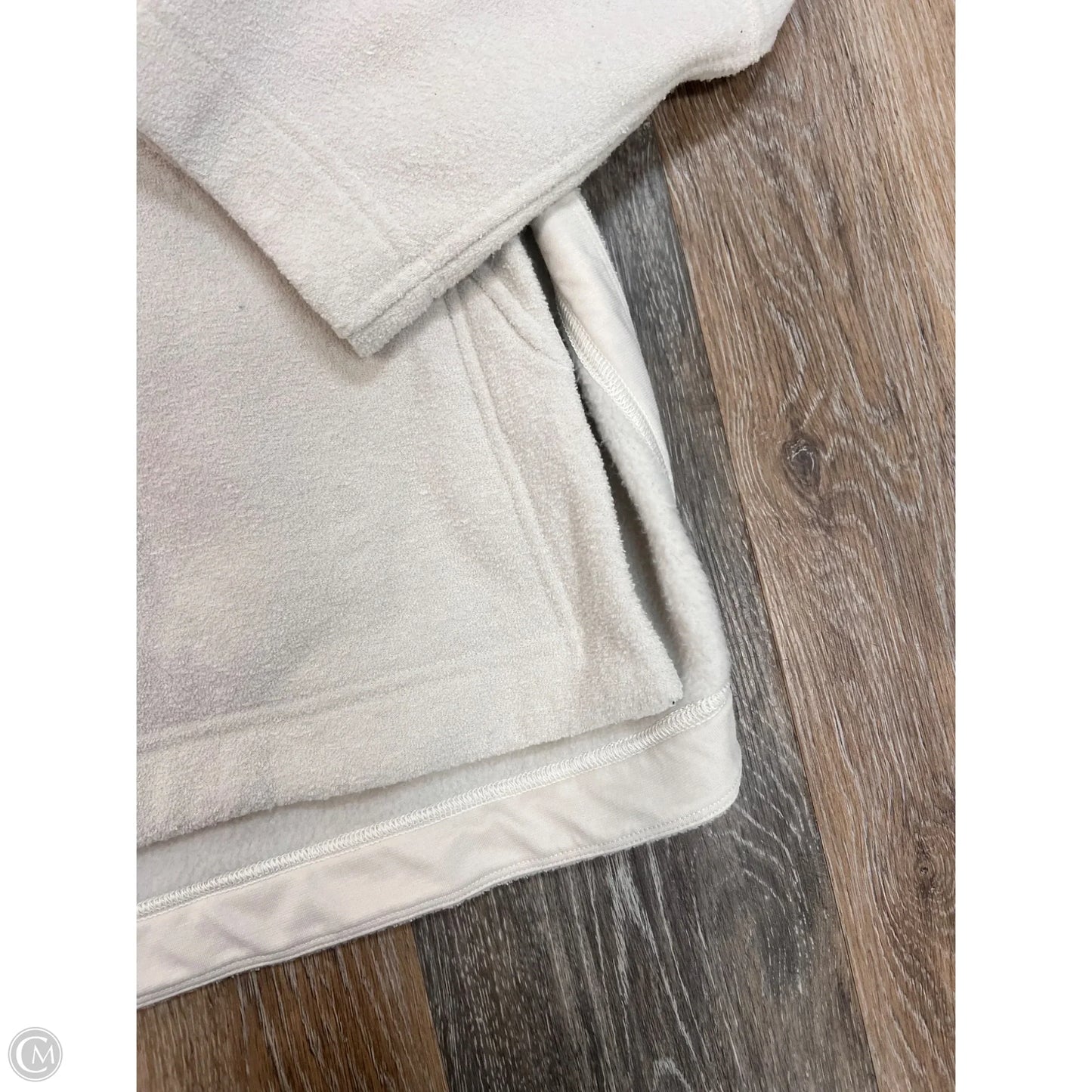 Athletic Sweatshirt Collar By Lululemon In Cream, Size: 6