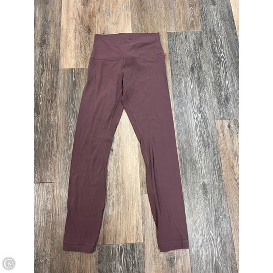 Athletic Leggings By Lululemon In Mauve, Size: 4