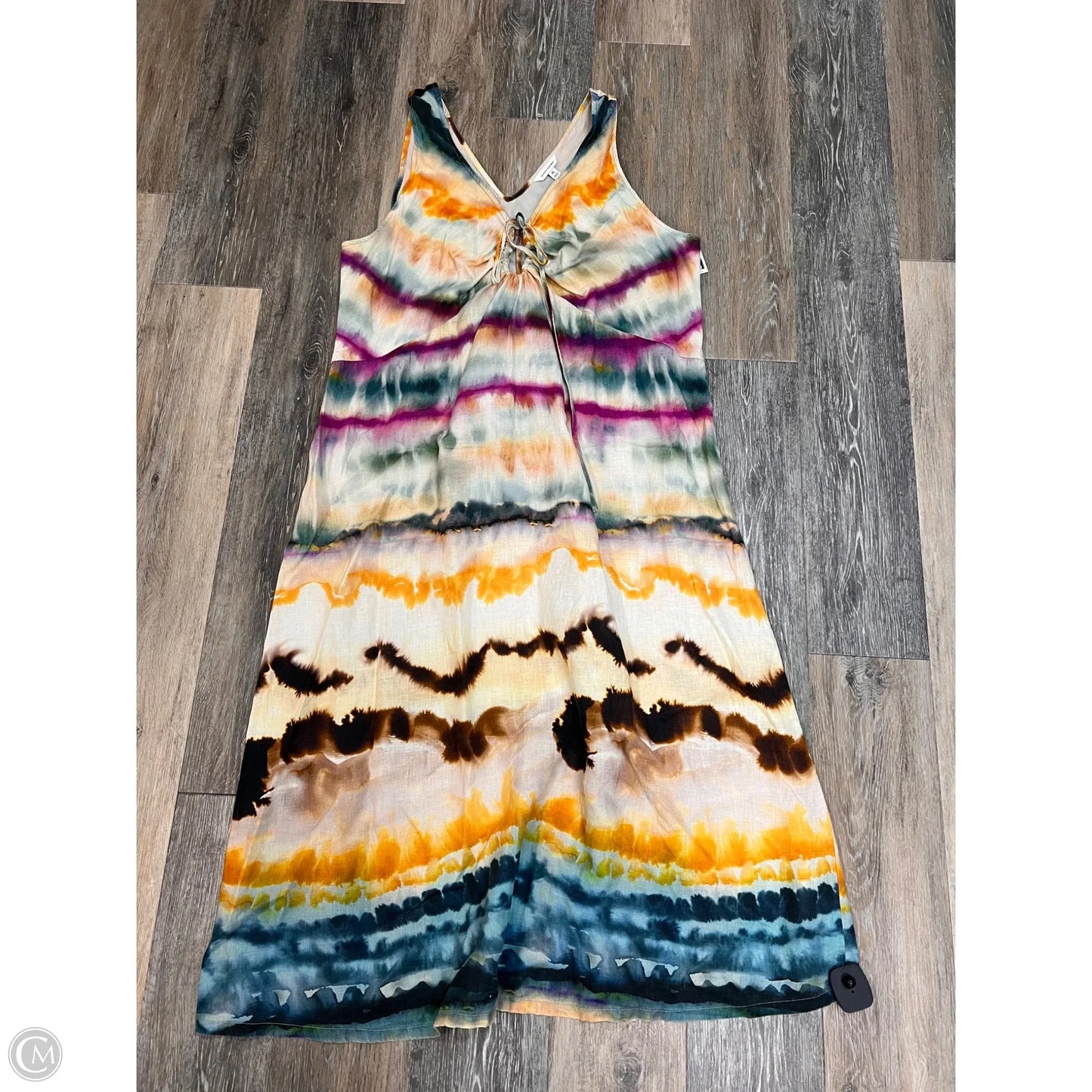 Dress Casual Maxi By Banana Republic In Tie Dye Print, Size: Xl