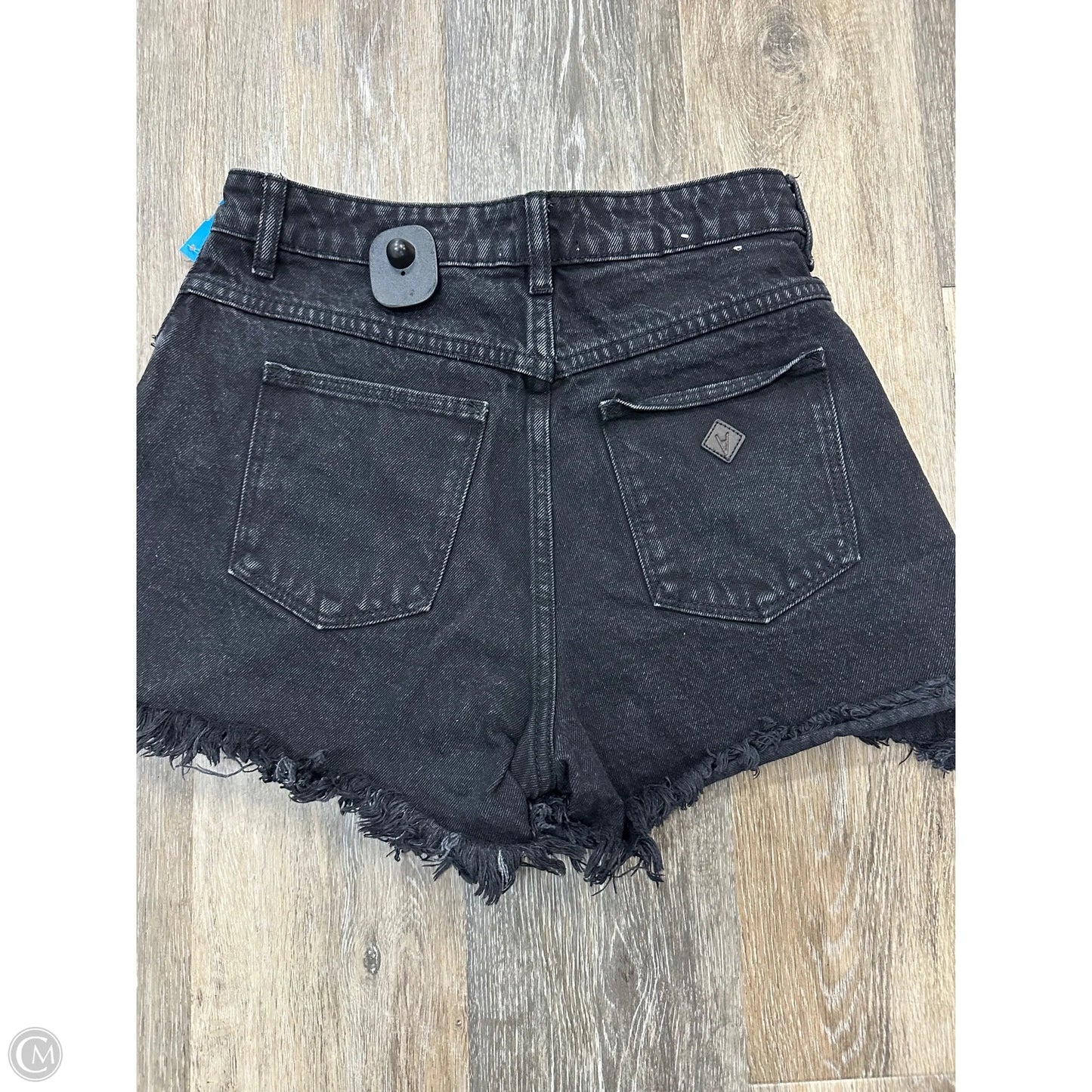 Shorts By Abrand Jeans In Black Denim, Size: 4