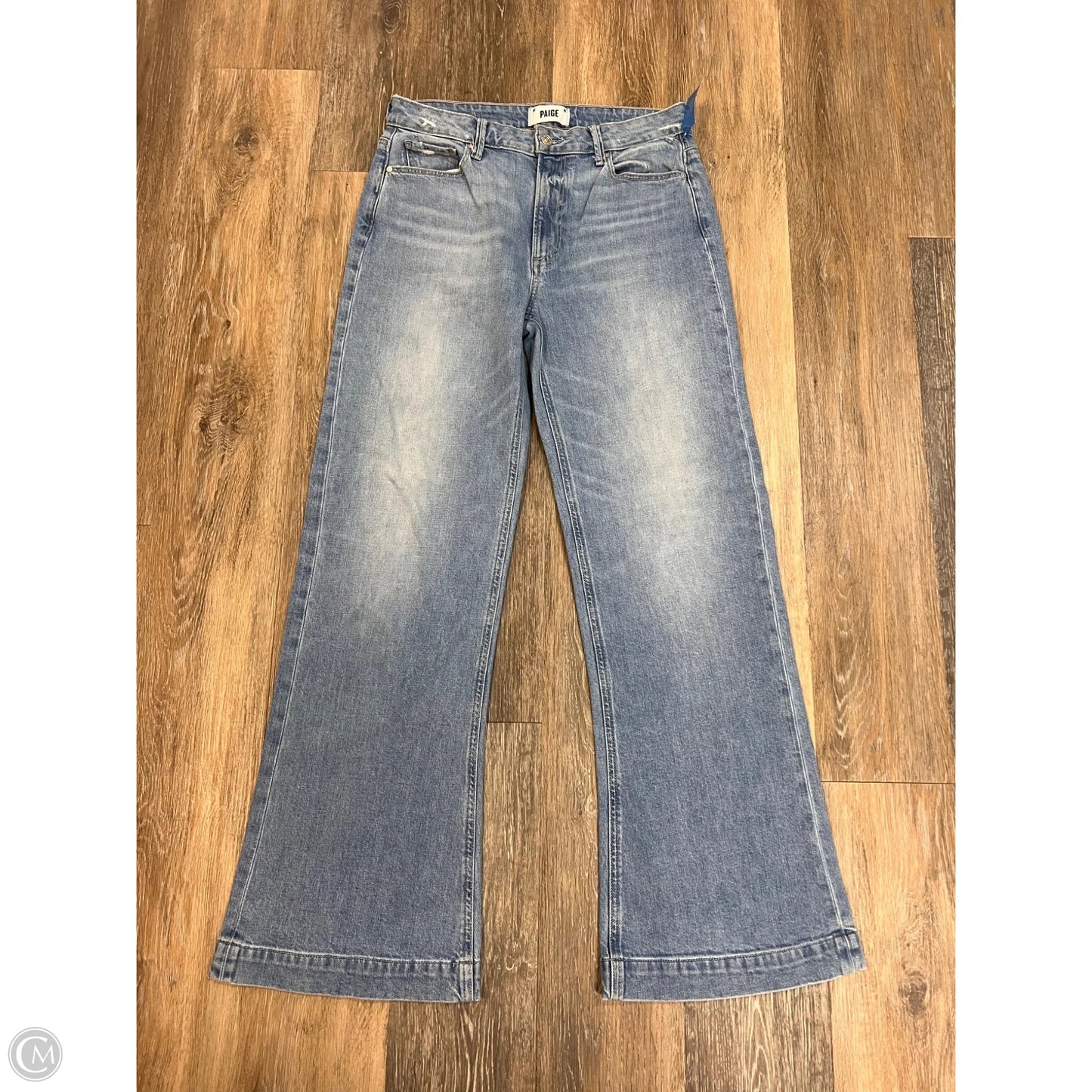 Jeans Wide Leg By Paige In Blue Denim, Size: 6/28
