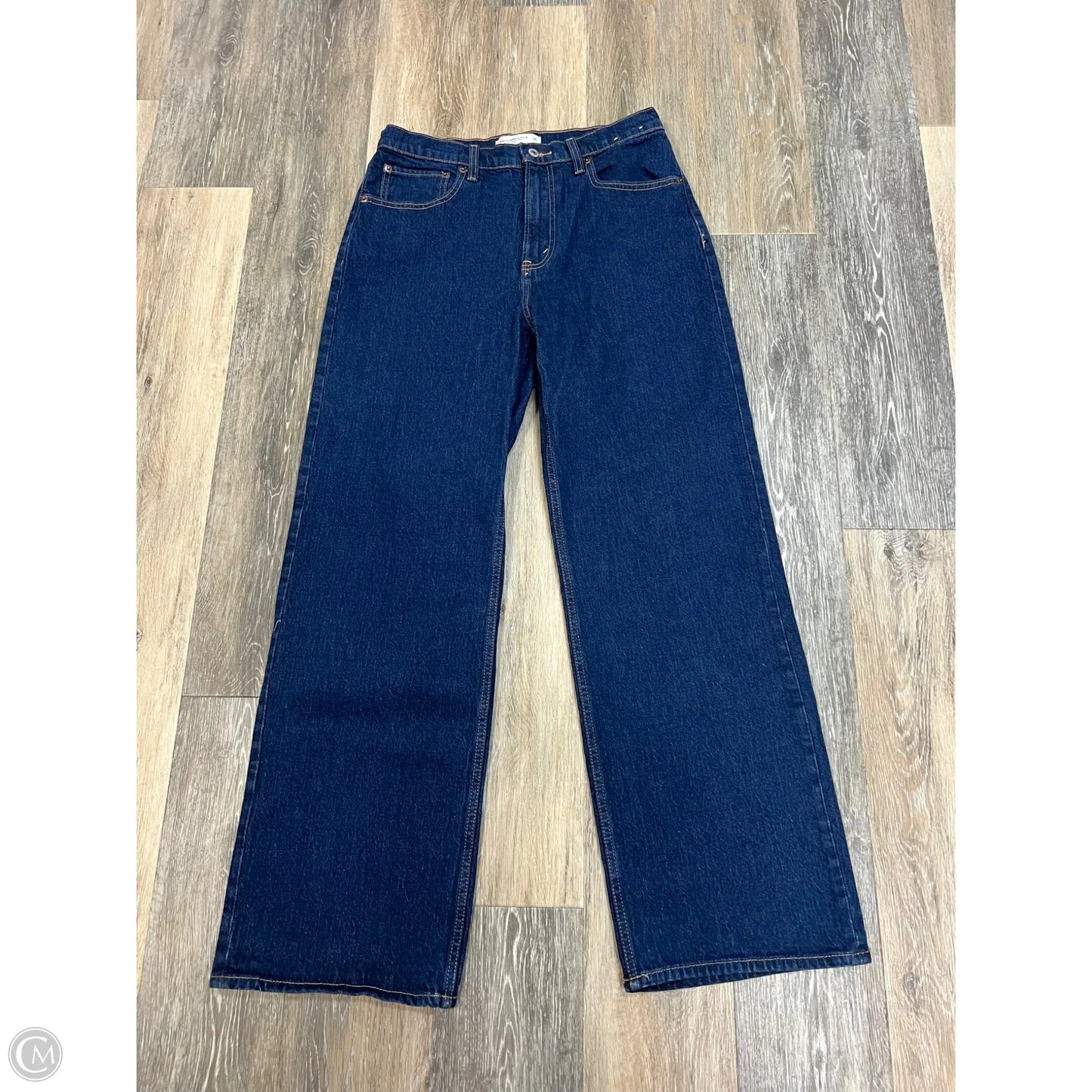 Jeans Straight By Abercrombie And Fitch In Blue Denim, Size: 8