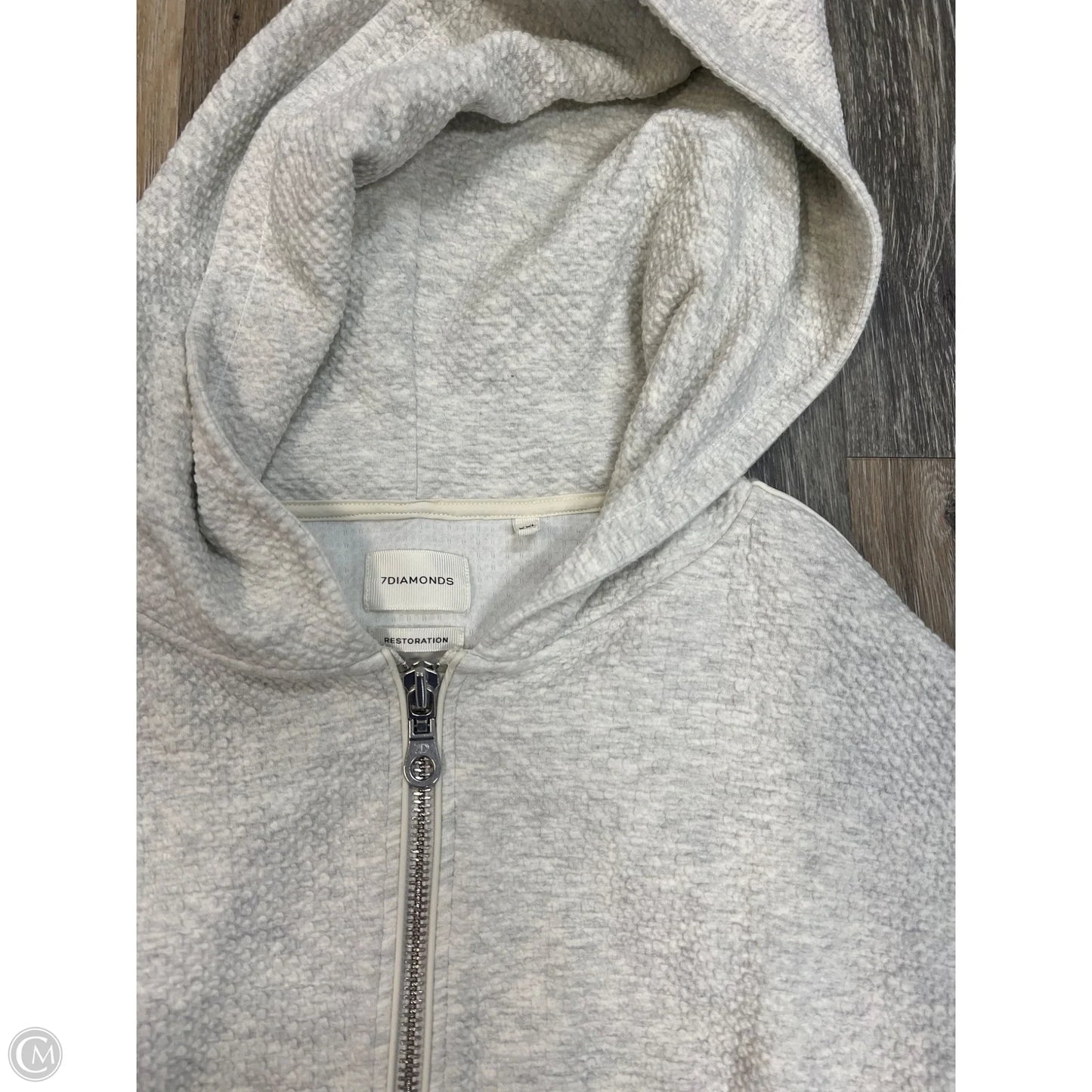 Sweatshirt Hoodie By 7 Diamonds In Grey, Size: Xxl