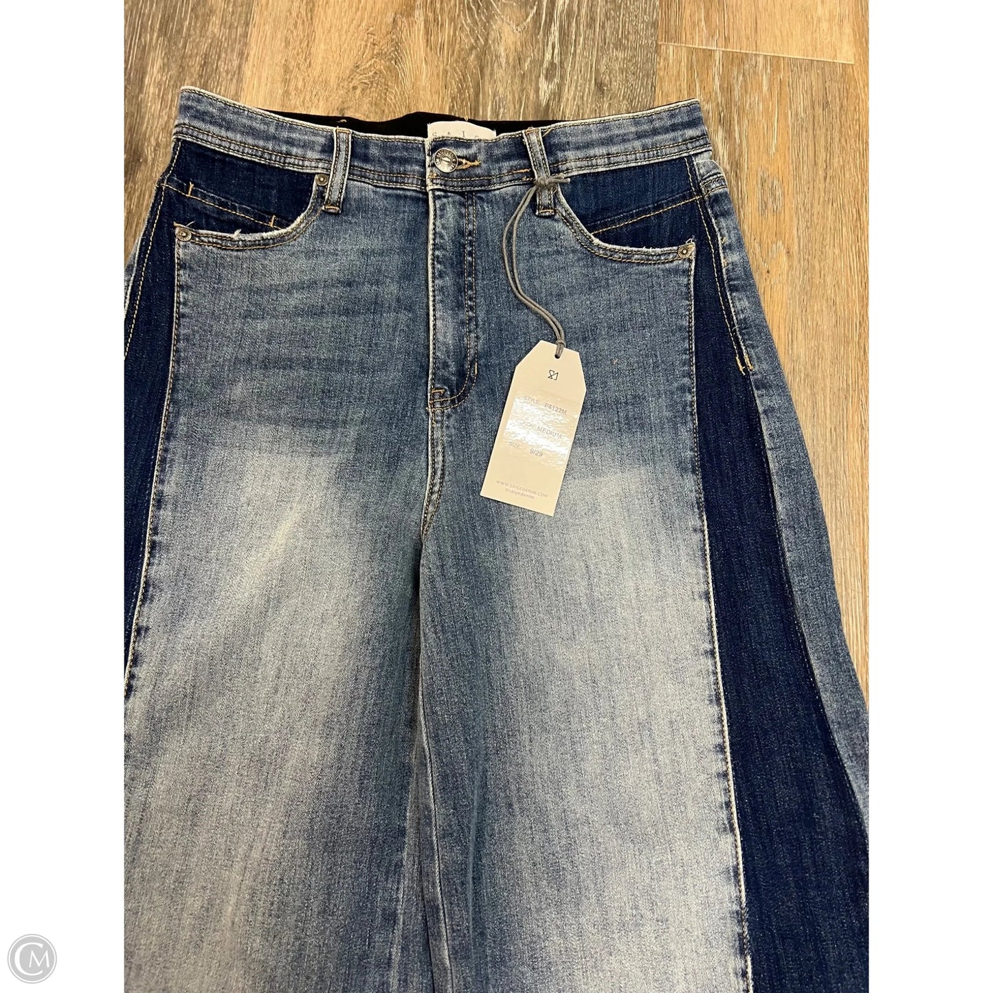 Jeans Wide Leg By Saige In Blue Denim, Size: 8/29