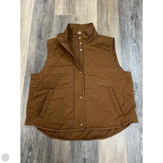 Vest Puffer & Quilted By Lou And Grey In Tan, Size: L