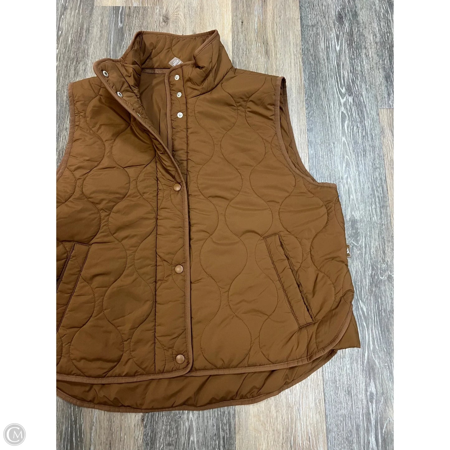 Vest Puffer & Quilted By Lou And Grey In Tan, Size: L