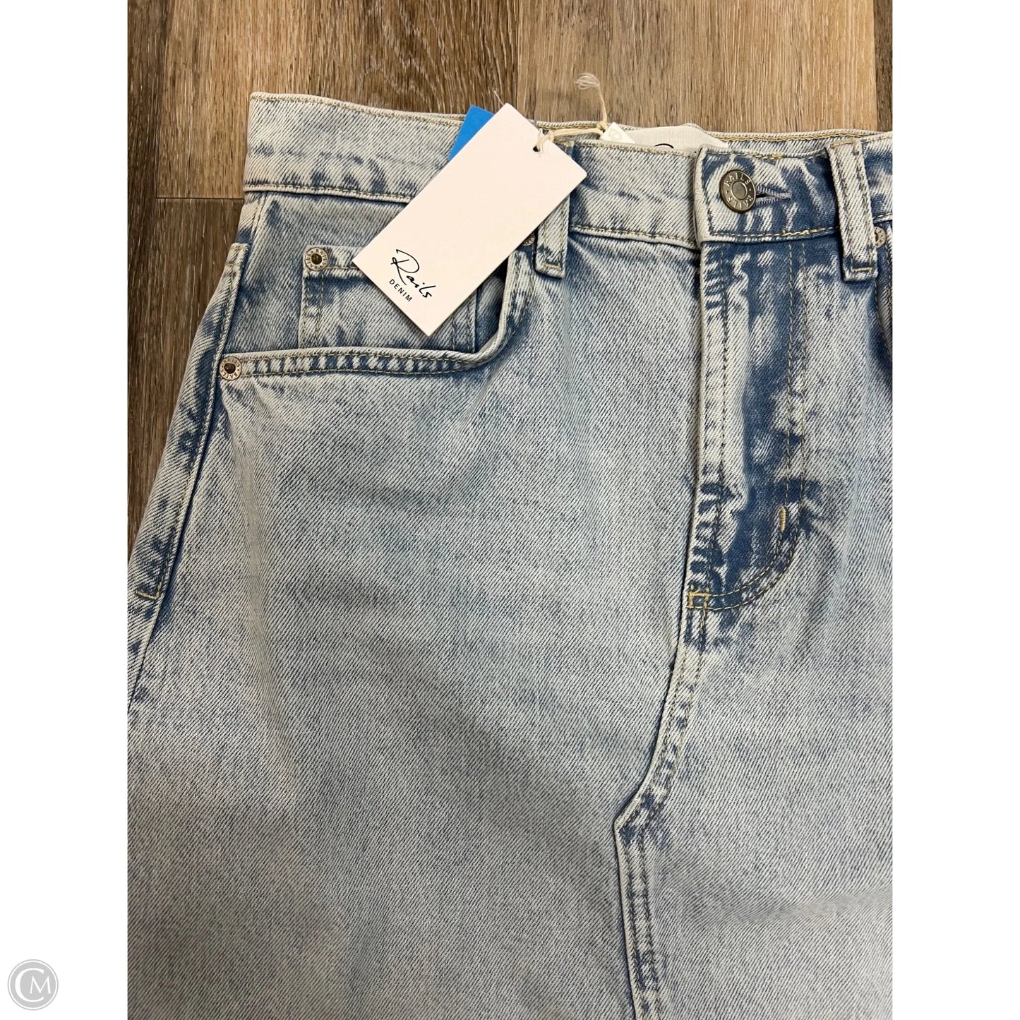 Skirt Midi By Rails In Blue Denim, Size: 01/25