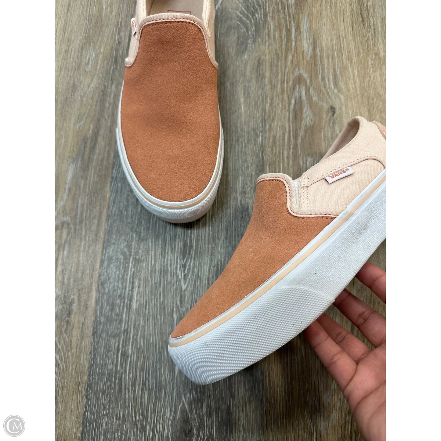 Shoes Flats By Vans In Pink, Size: 7.5