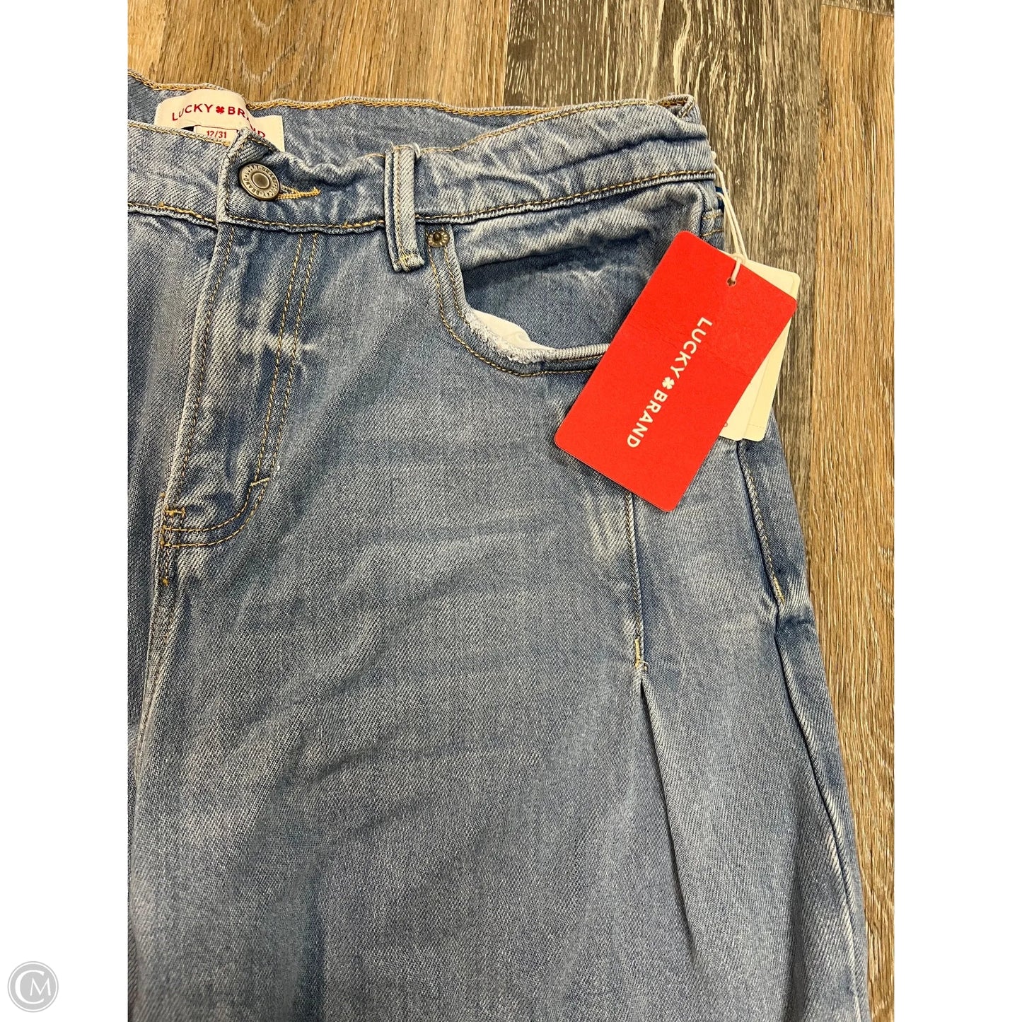 Jeans Wide Leg By Lucky Brand In Blue Denim, Size: 12