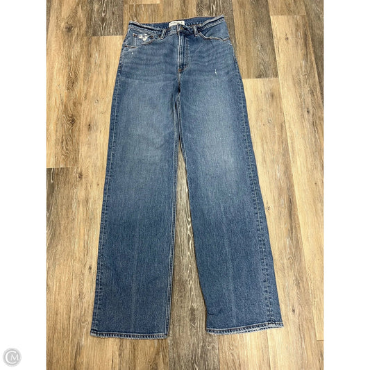 -Jeans Straight By Abercrombie And Fitch In Blue Denim, Size: 10l