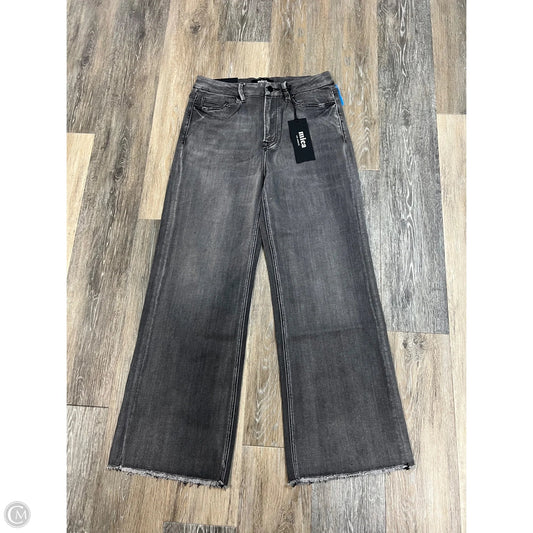 Jeans Wide Leg By Micas In Grey Denim, Size: 10/30
