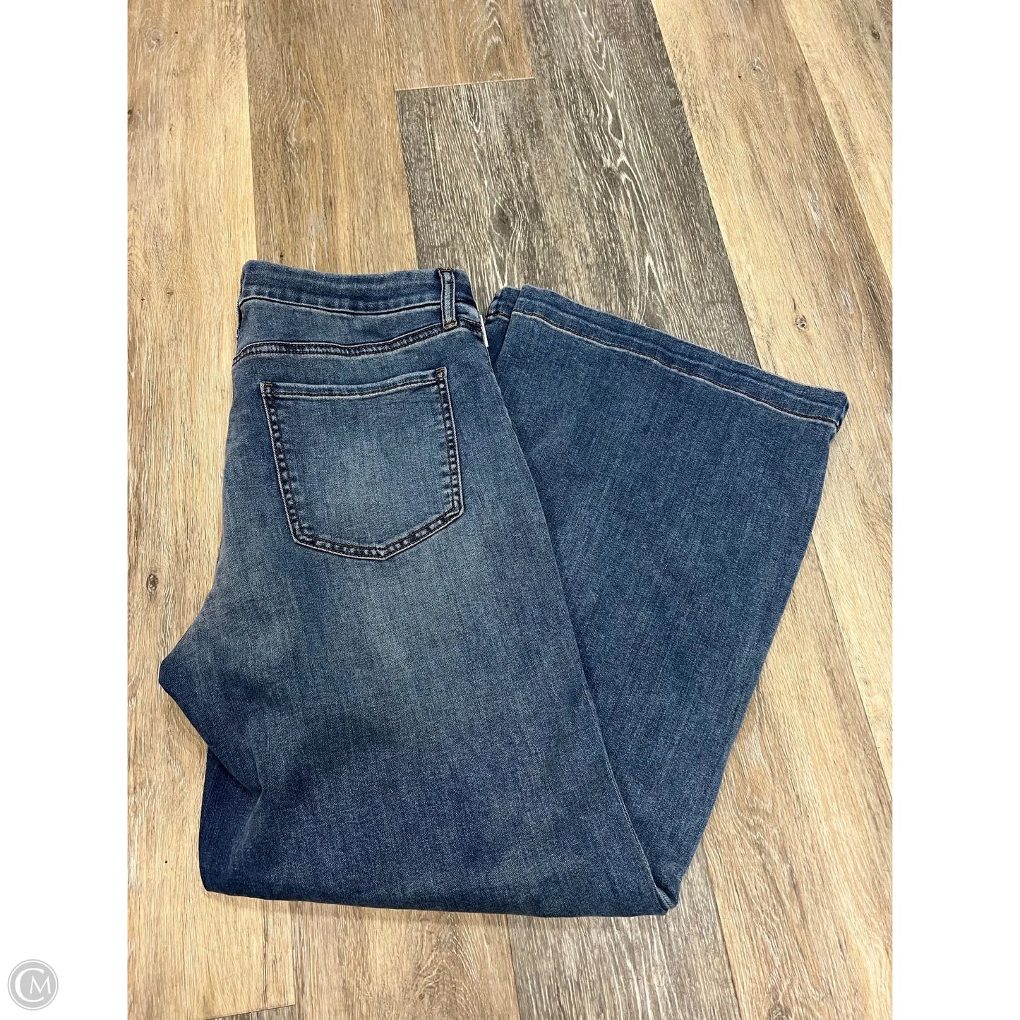 -Jeans Wide Leg By Kut In Blue Denim, Size: 12