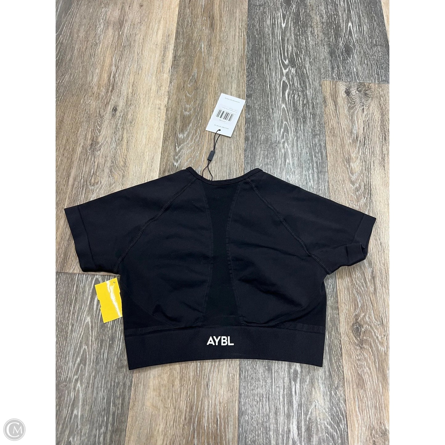-Athletic Top Short Sleeve By AYBL In Black, Size: S