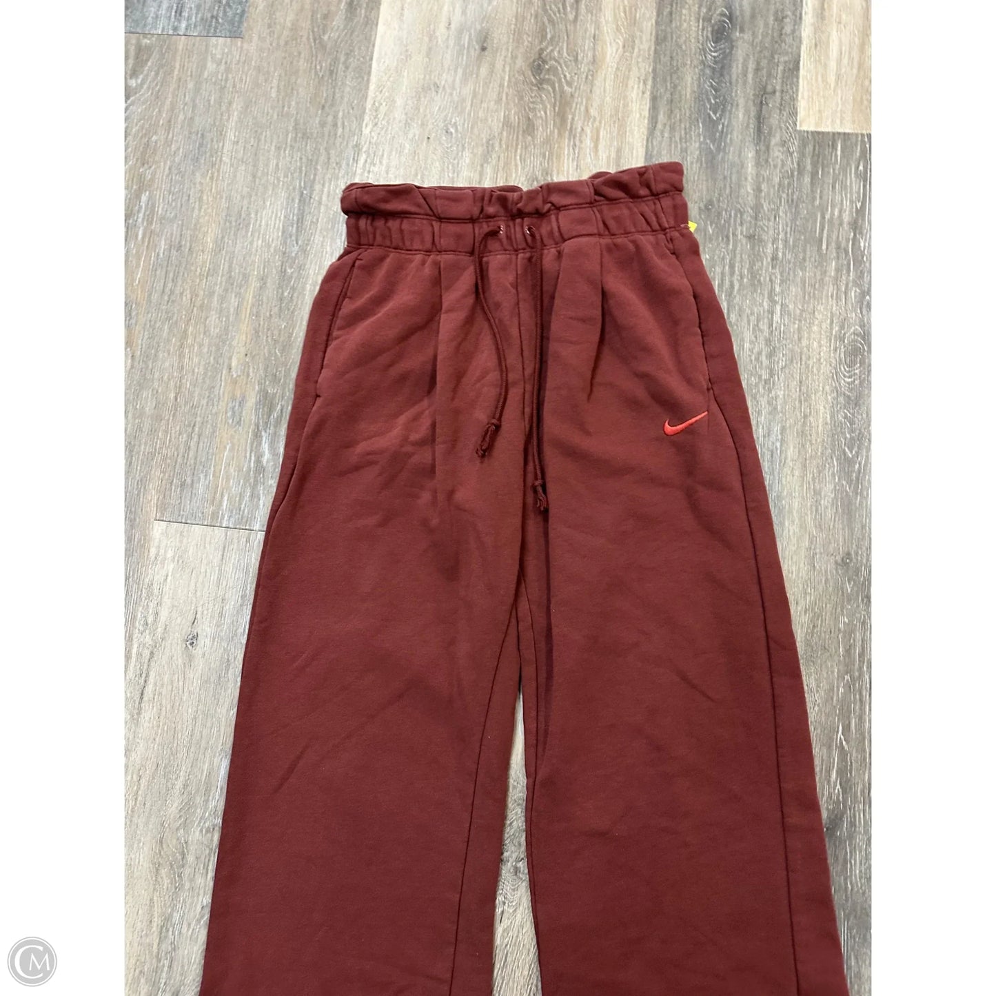 Athletic Pants By Nike Apparel In Maroon, Size: S
