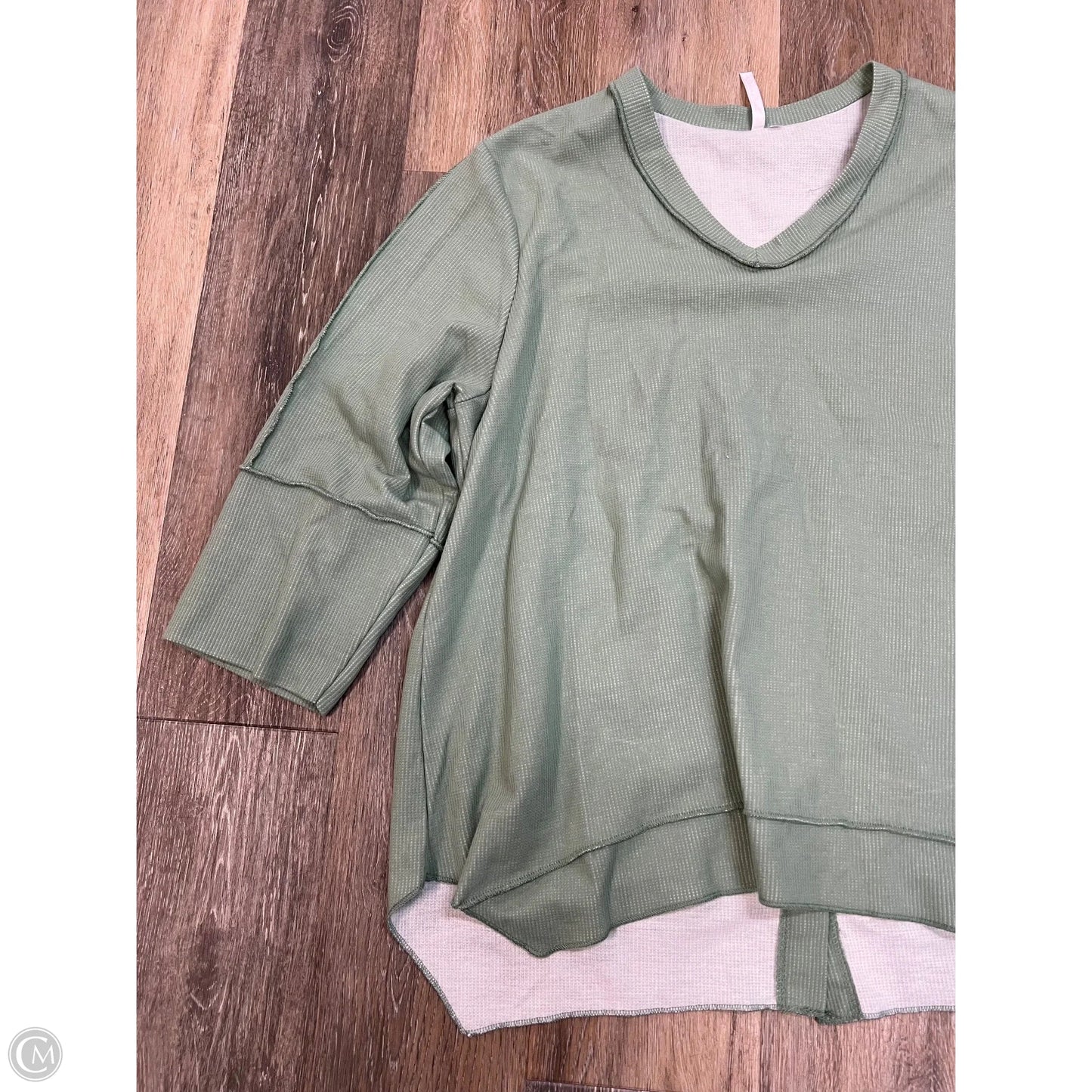 Top Long Sleeve By Lulu B In Green, Size: Xl