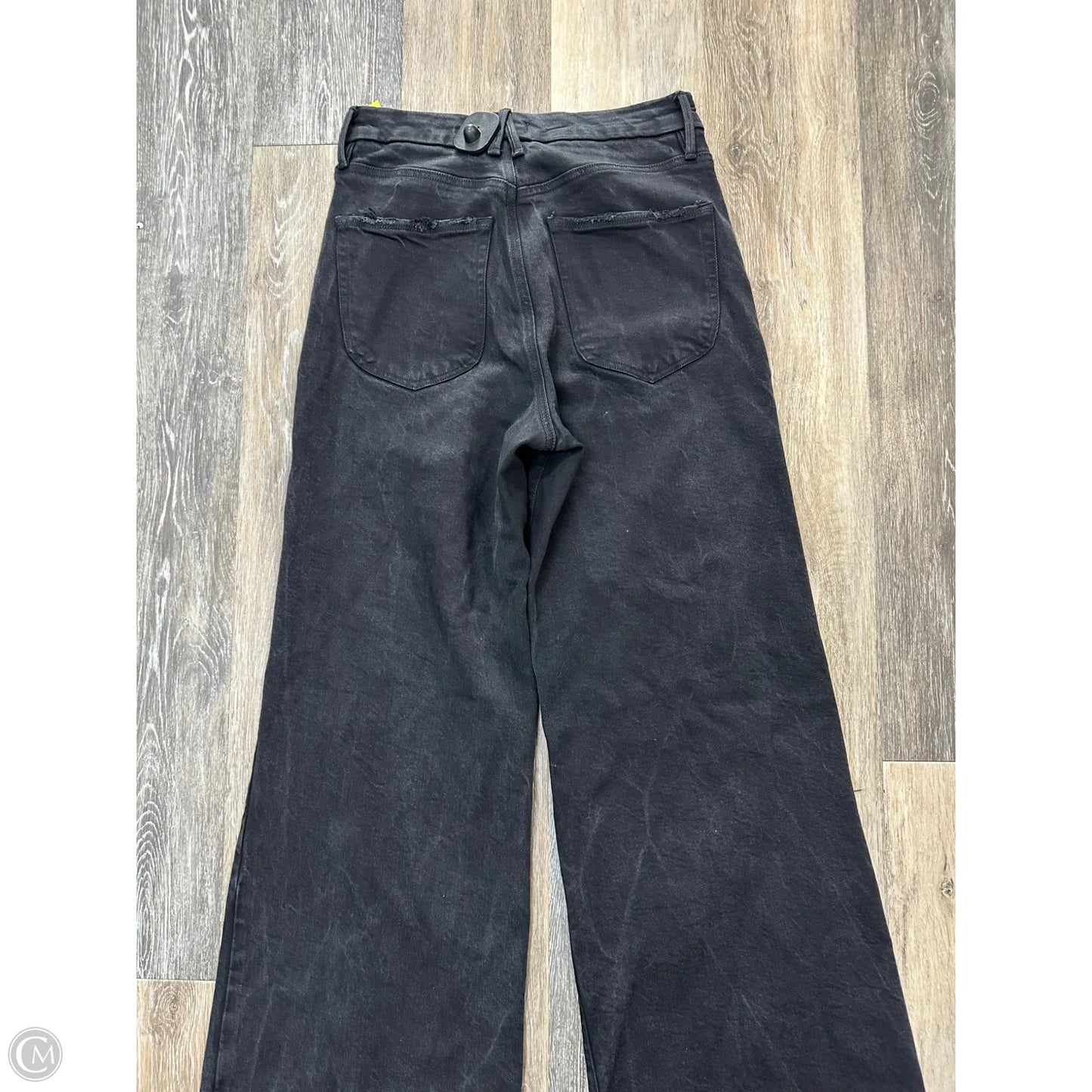 Jeans Wide Leg By Good American In Black, Size: 6
