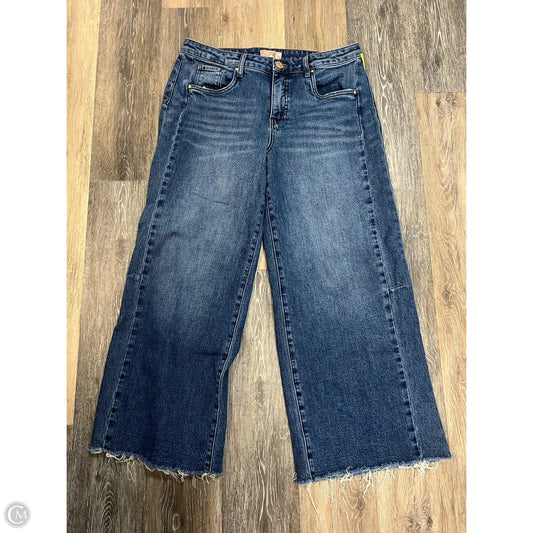 Jeans Wide Leg By Kut In Blue Denim, Size: 8