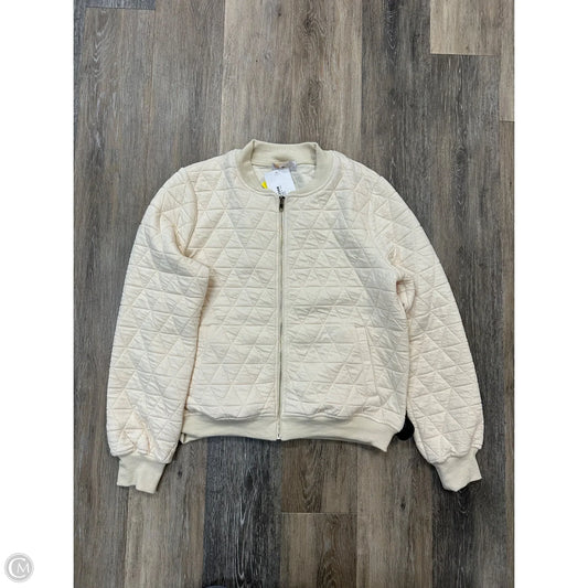 -Jacket Puffer & Quilted By Leela & Lavender In Cream, Size: M