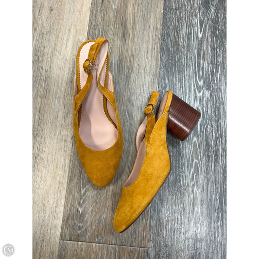 Shoes Heels Block By J. Crew In Yellow, Size: 7