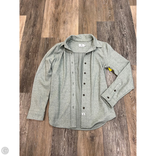 -Blouse Long Sleeve By 7 Diamonds In Green, Size: Xs