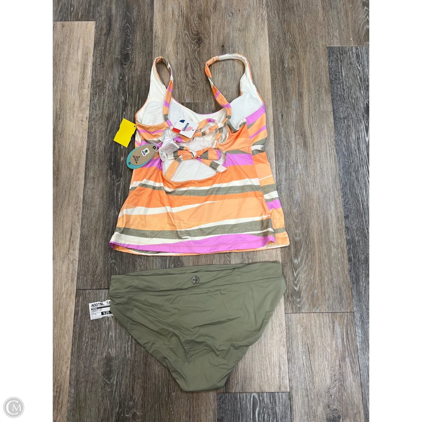 Swimsuit 2pc By Prana In Orange & Pink, Size: S
