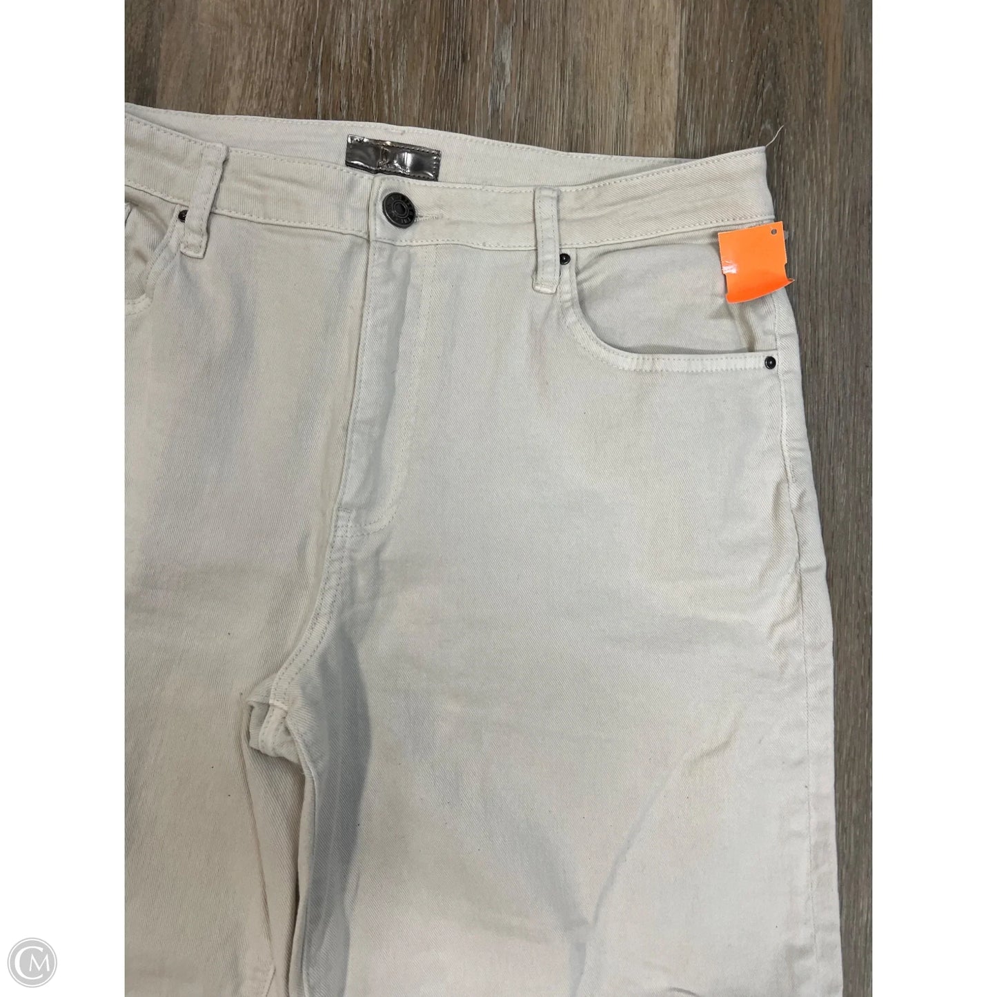 Jeans Wide Leg By Kut In Cream Denim, Size: 10