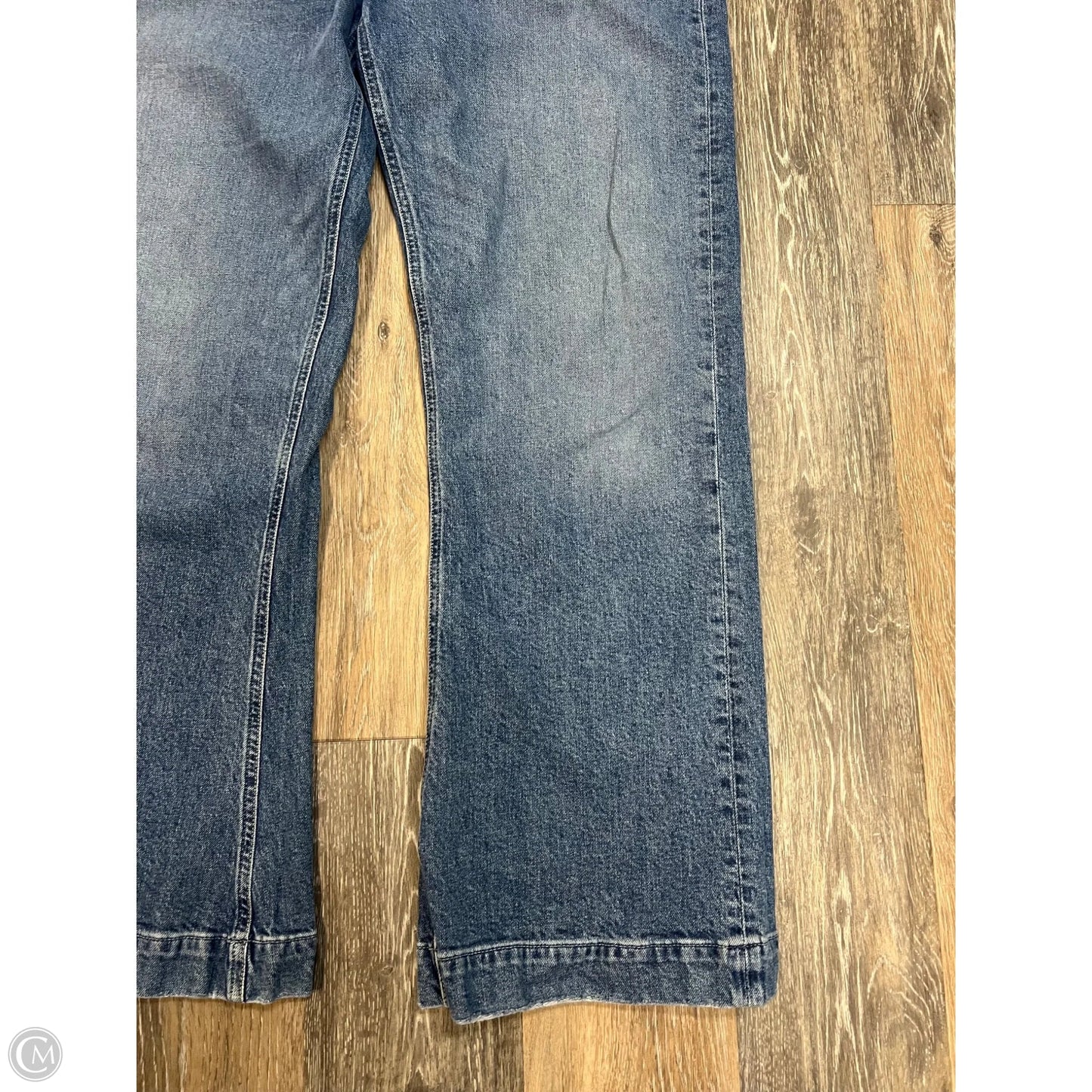 -Jeans Wide Leg By Paige In Blue Denim, Size: 14/32