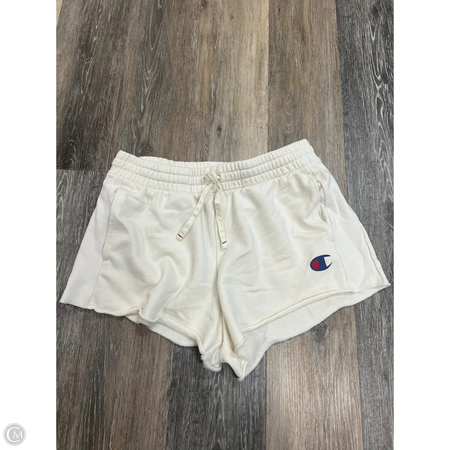 Athletic Shorts By Champion In Cream, Size: M
