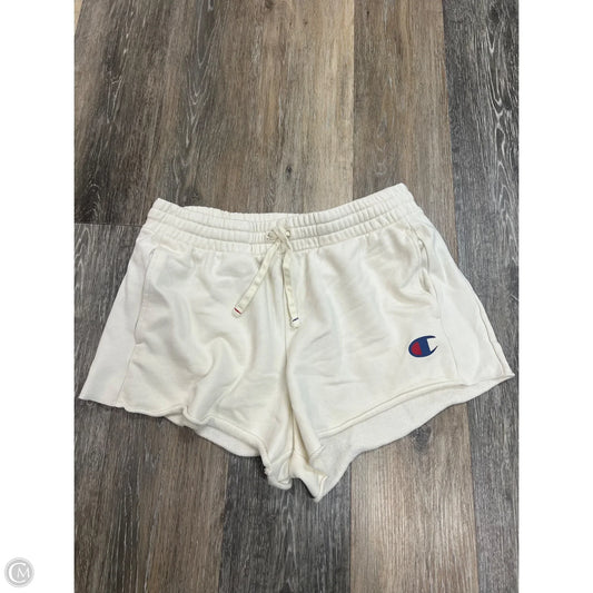 Athletic Shorts By Champion In Cream, Size: M