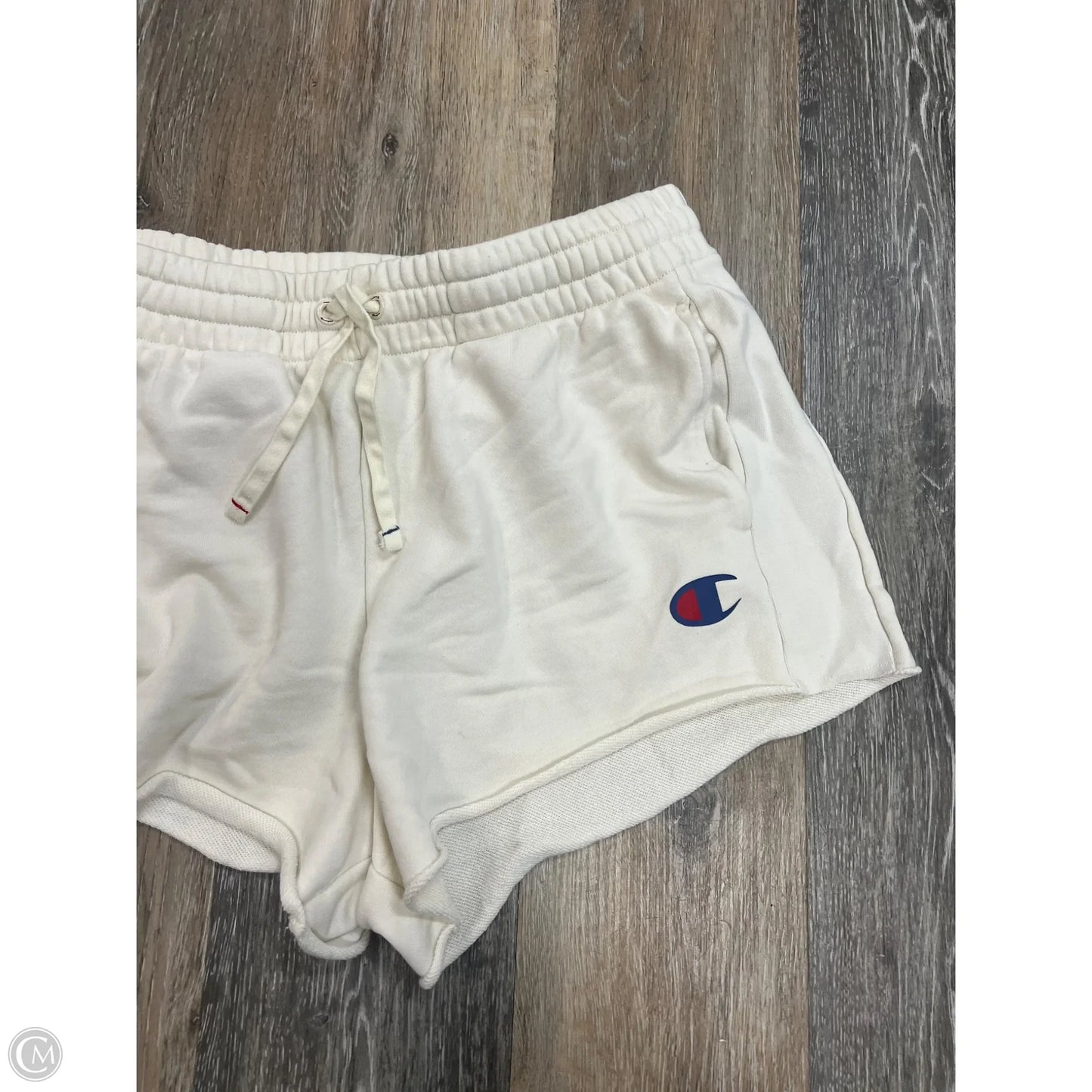 Athletic Shorts By Champion In Cream, Size: M
